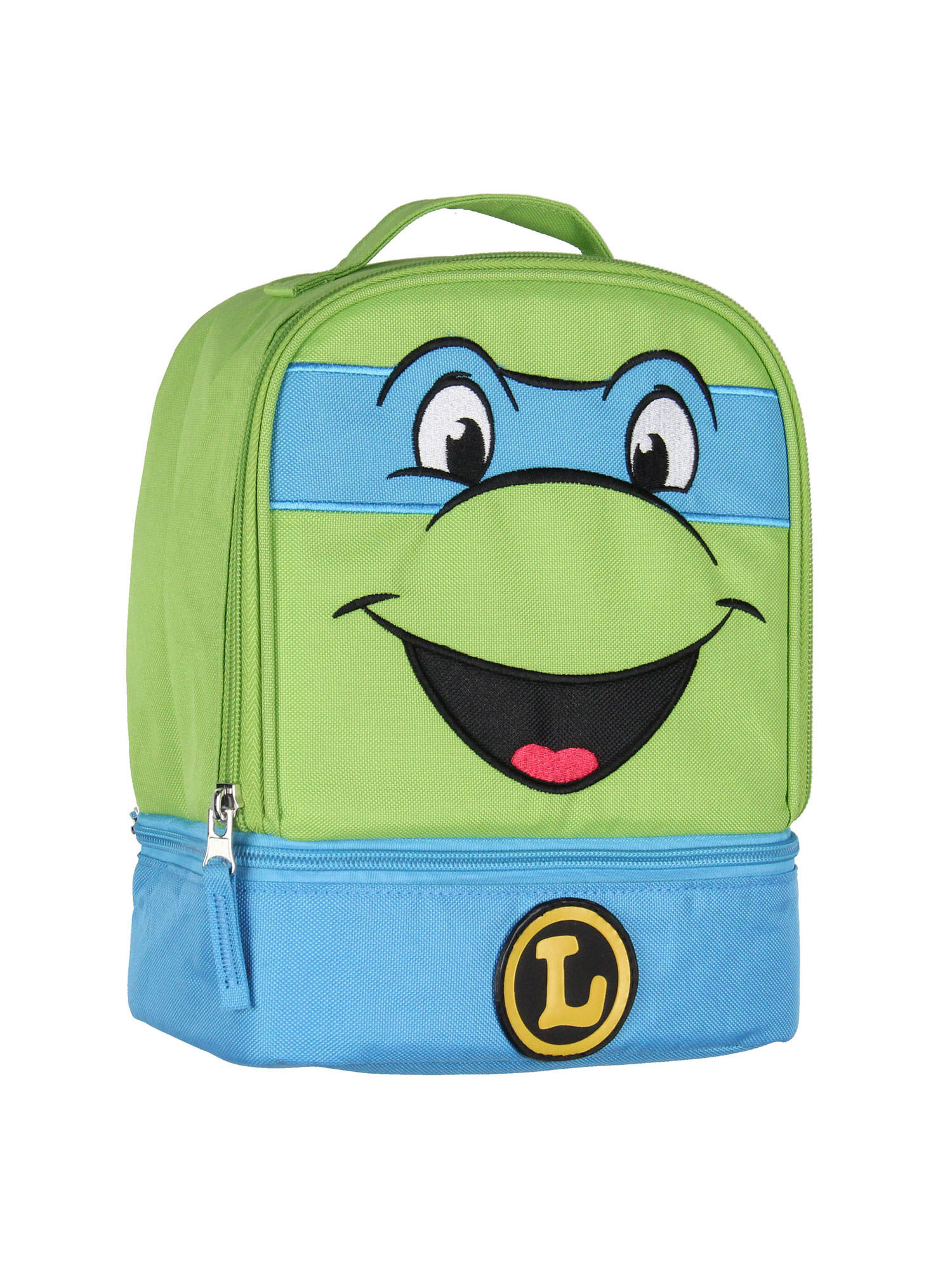 Teenage Mutant Ninja Turtles TMNT All Turtles Dual Compartment Lunch Box (Leonardo) 9"
