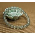 thumbnail image 3 of Natural Prehnite Gemstone 8mm Round Beads Stretch Bracelet 7" Unisex, 3 of 5