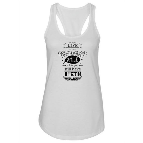 Life Is Wonderful Tank Women -Image by Shutterstock, Female Medium