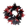 thumbnail image 2 of Candle Rings Wreaths Halloween Farmhouse Home Candle Holder Decorative Rings Red, 2 of 10