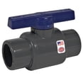 thumbnail image 1 of King Brothers LT-2000-T 2 in. Threaded PVC Schedule 80 Commercial Ball Valve  Gray - 2 in., 1 of 1