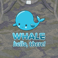 thumbnail image 4 of Inktastic Whale, Hello There Boys or Girls Baby Bodysuit, 4 of 5