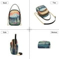 thumbnail image 3 of FORMRS Crossbody Bag for Women Quilted Travel Shoulder Cell Phone Purse with Chain Strap Handbag, Floral Mountain, 3 of 7