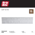 thumbnail image 3 of Brad Nails Grip-Rite GRF181M, calibre 18, electrogalvanizado, 2,5 cm, 3 of 5