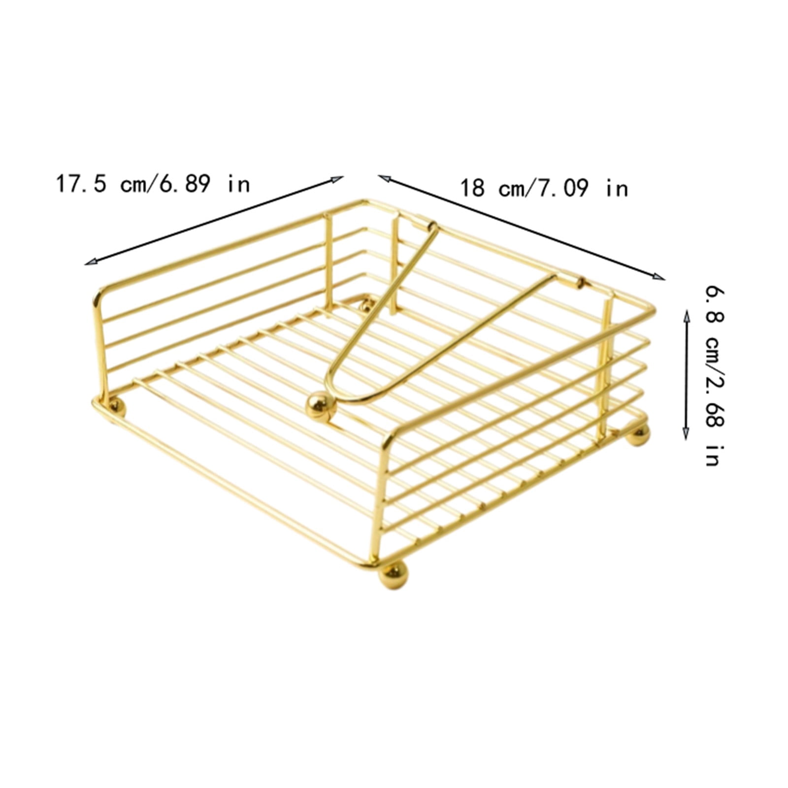 Inerposs Iron Napkin Holder, Metal Tissue Storage, Decorative Tissue Dispenser, Stylish Paper Napkin Organizer for Home, Café, and Restaurant
