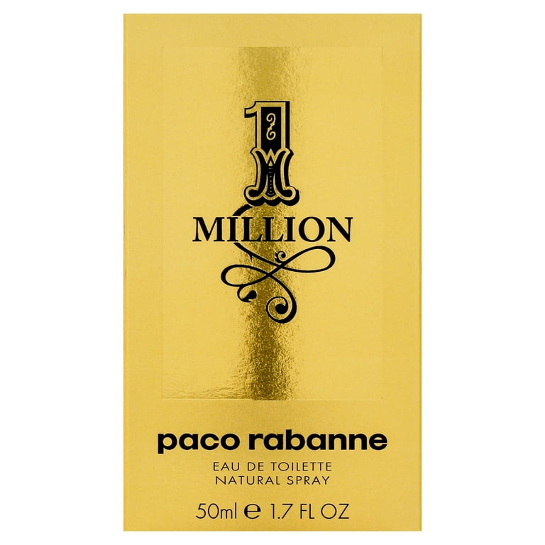 Paco Rabanne 1 Million Eau De Toilette Spray, 1.7 oz For Men, 100