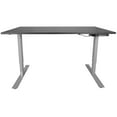 thumbnail image 2 of Titan Fitness A2 Adjustable Sit/Stand Desk 60" x 30" Black Top Silver Frame, 2 of 5