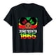 thumbnail image 1 of Camiseta de manga corta con estampado de letras informal para mujer Pompotops  FGAJ2840, 1 of 5