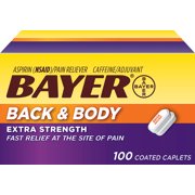 Bayer Extra Strength Aspirin Back & Body -- 500 Mg - 100 Caplets