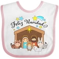 thumbnail image 3 of Inktastic Feliz Navidad Cute Nativity Scene Boys or Girls Baby Bib, 3 of 4