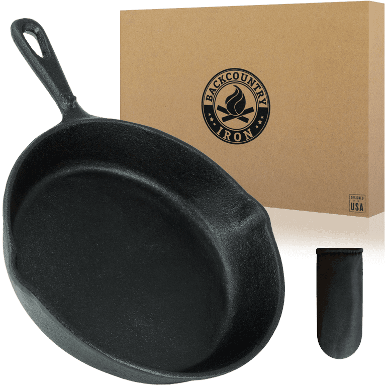 Small Cast Iron Skillet For Eggs Steak Camping Frying Pan 6 Inch