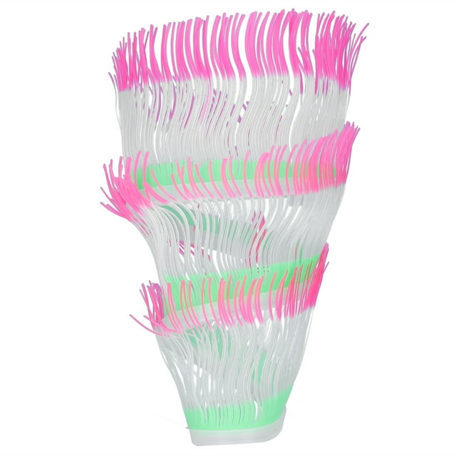 Poisson Anémone Corail, Simulation Eau Plante Aquarium Anémone Corail pour Poisson Rose