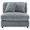 thumbnail image 3 of Blaine Upholstered Armless Chair Fog, 3 of 10