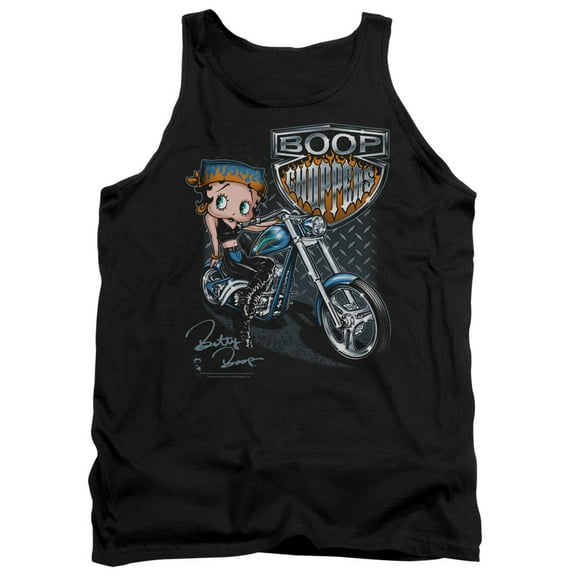 Betty Boop Choppers Adult Tank Top Black