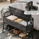 thumbnail image 3 of Banco de Zapatos Negro, Banco de Entrada con Caja de Almacenamiento Abatible HOMEMAKE FURNITURE Industrial, 3 of 5