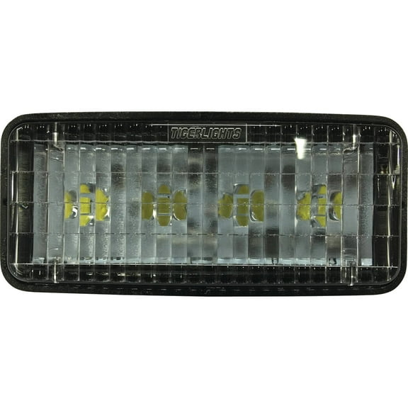 Tiger Lights Small Rectangular LED Headlight RE306510 For John Deere 4040, 4050 Flood Off-Road Light
