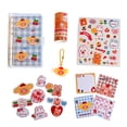thumbnail image 1 of Mini Binder with Cash Envelope - Cute pattern binder wallet, Cash Organizer, Mini 6 ring binder,style:style4;, 1 of 5