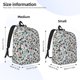 thumbnail image 2 of Disketp Mallard Ducks Wild Birds1 print Canvas Backpack Lightweight Travel Daypack Student Rucksack Laptop Backpack-, 2 of 5