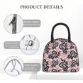 thumbnail image 4 of Pofeuu Black Snake Print Lunch Bag for Adult Insulated Lunch Box,Leakproof Cooler Food Lunch Containers Reusable High Capacity Lunch Tote Bags-One Size, 4 of 6