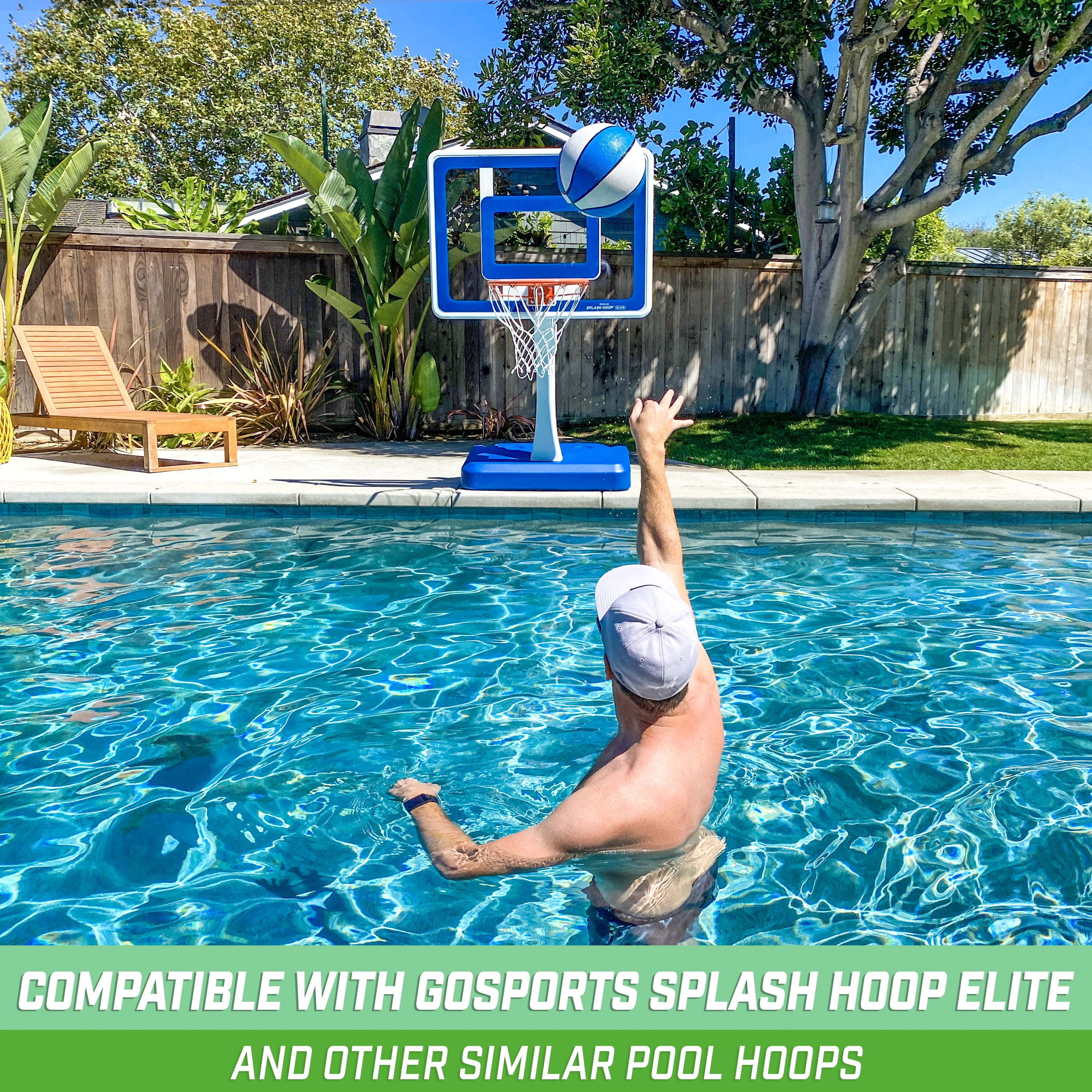 GoSports Water Basketball 2 PackSize 6Great for Swimming Pool Hoops 