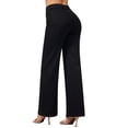 thumbnail image 2 of roswear Women's Wide Leg Jeans Stretchy Boyfriend Style, 30" Inseam, Size 4-16, 2 of 5
