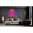 thumbnail image 3 of Glowneon It's Movie Time Neon Sign, Cinema Wall Decor Signboard, 3 of 4