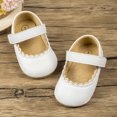 thumbnail image 4 of Meckior Baby Girls Dress Shoes Infant Mary Jane Bowknot Flats None-Slip Sole Princess Shoes for Newborn 3-18 Months, 4 of 6