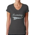 thumbnail image 1 of Awkward Styles Women's Mommy Vintage V-neck T-shirt Gray Gift for Mom, 1 of 4