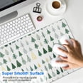 thumbnail image 4 of Long Mouse Pads for Desk,Green Christmas Tree Pattern Desk Mats on Top Of Desks, Desk Mouse Pad Extra Large with 3mm Non-Slip Base and Stitched Edge for Gaming,Office,Work,Home 31.5x11.8in, 4 of 5