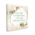 thumbnail image 4 of Stupell Industries Floral Bible Verse Phrase Religious Painting Gallery Wrapped Canvas Print Wall Art, 17 x 17, 4 of 8