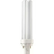 Philips Lighting 383182 PL-C Non-Integrated Linear Compact Fluorescent Lamp 18 Watt 2-Pin G24D-2 Base 1250 Lumens 82 CRI 3500K
