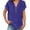 Dark Purple, variant on NinXxx Women's V Neck Short Sleeve Breathable Summer Basic Top Dark Purple XXXXXL