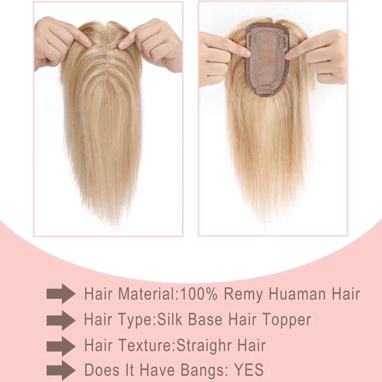 MY-LADY 100% Remy Human Hair Women Topper Hair Toppers Silk  display picture 1