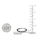 thumbnail image 4 of Dazzlingrock Collection 0.20 Carat (ctw) Black Rhodium Plated 10K Round Diamond Swirl Wedding Ring 1/5 CT, White Gold, Size 8.5, 4 of 4