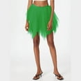 thumbnail image 2 of Ediodpoh Carnival Women's Skirts Mesh Party Dress Wedding Gown Half Length Skirt Puffy Dress Ballet Skirt Women Green M, 2 of 3