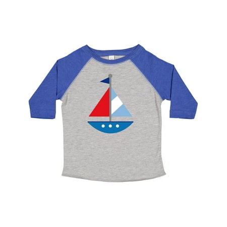 

Inktastic Personalized Sailboat Gift Toddler Boy or Toddler Girl T-Shirt