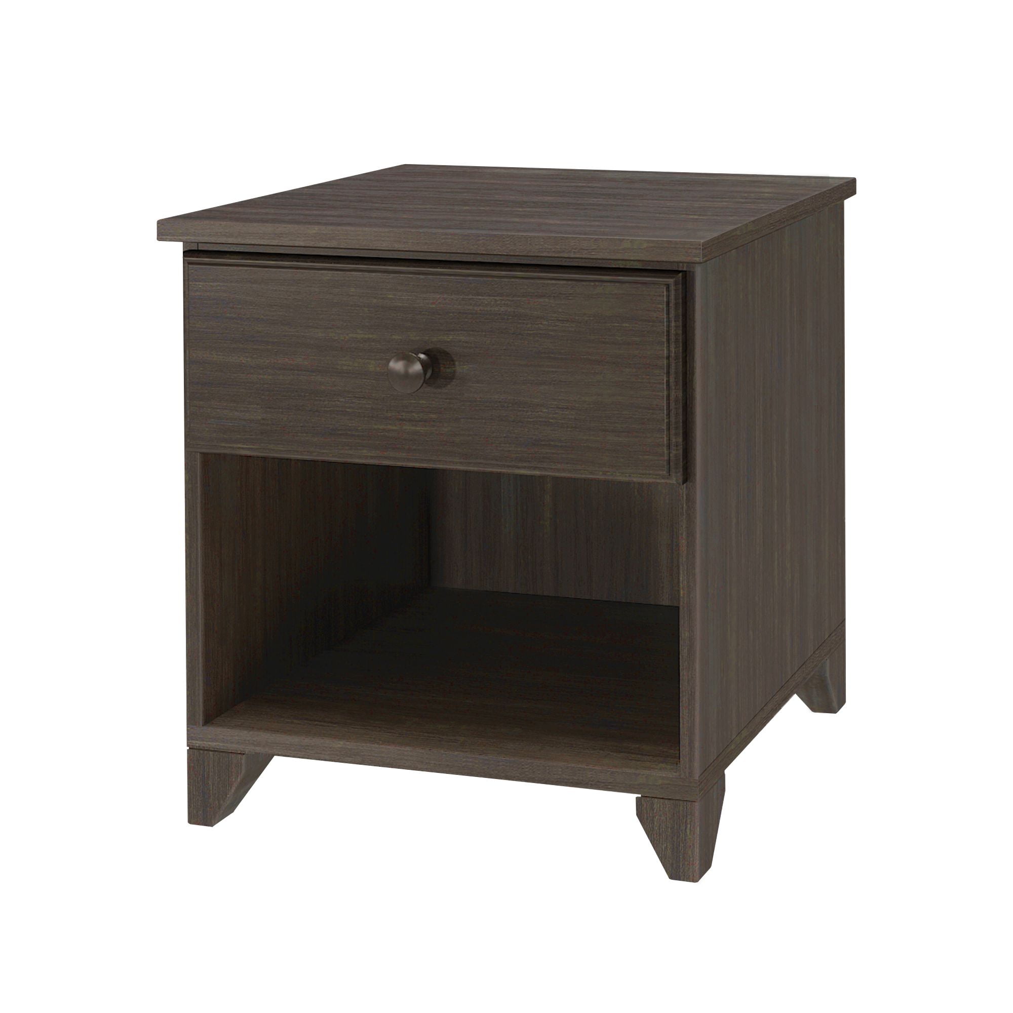 Plank+Beam Solid Wood Nightstand with 1 Drawer for Bedroom