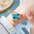 thumbnail image 4 of OLEVS Ladies Watches Rose Gold Mesh Strap Fashion Dress Japanese Quartz Waterproof Luminous Female Watches for Women Blue Dial, 4 of 13