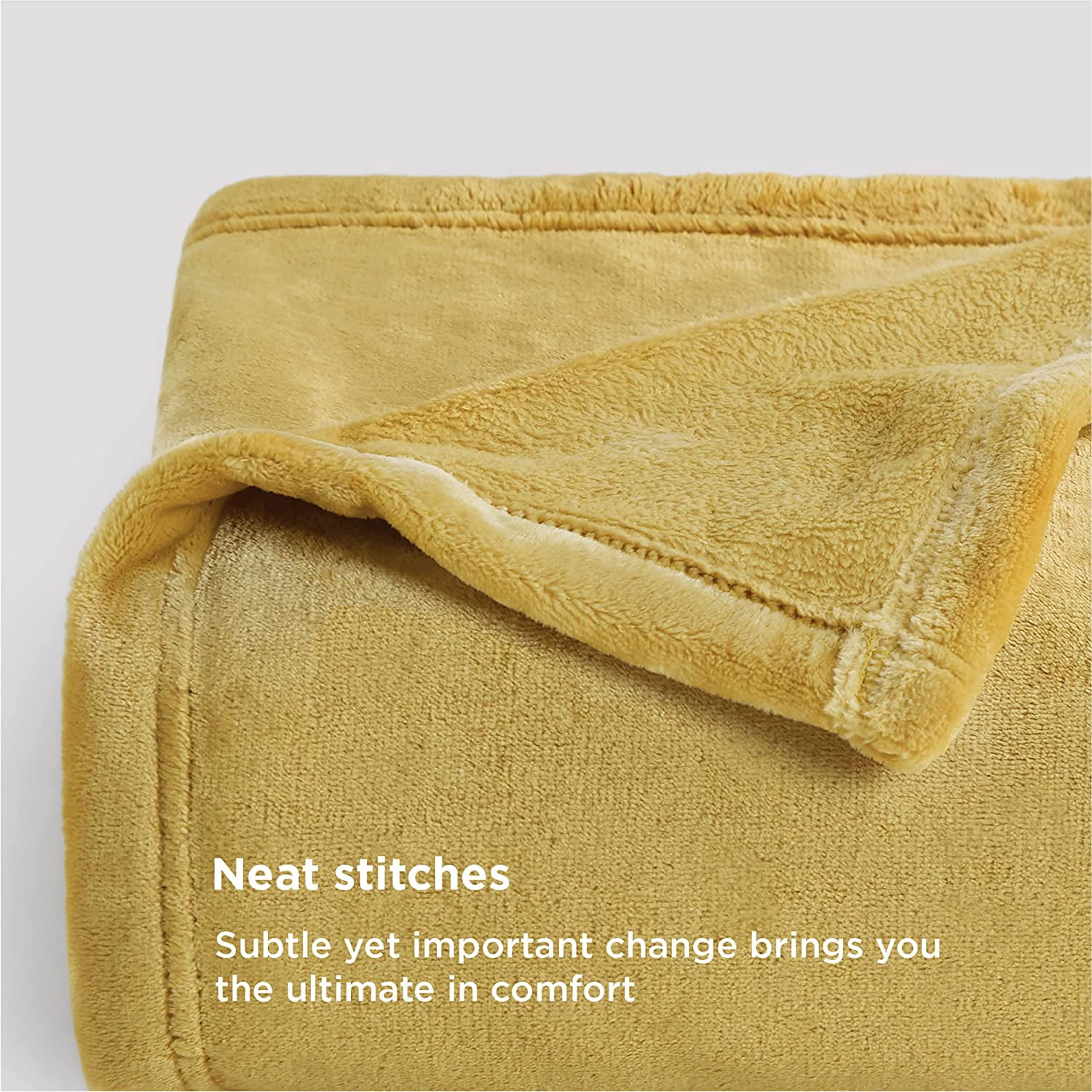 Yellow gold throw blanket sale