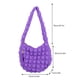 thumbnail image 4 of Bolsa De Hombro Bolso bandolera de gran capacidad de nailon acolchado informal para mujer (púrpura) Tmvgtek Para Estrenar, 4 of 4