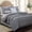 Silver, variant on Elegant Comfort 12-Piece Bed-in-a-Bag, Isabella Pleated Ruched Ruffled Comforter Set, 6-Piece Sheet Set Featuring Smart Pockets, Matching Decorative Pillows, All Season Bedding, King, Black