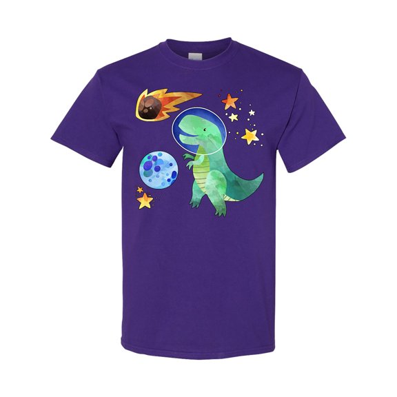 Inktastic Tyrannosaurus Rex Vs. Meteor Fun Space Dinosaur T-Shirt