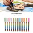 thumbnail image 6 of BreaDeep 12 Colors Acrylic Paint Pens 0.7mm Fine Tip Acrylic Markers DIY Drawing Paint Markers for Wood Stone Glass, 6 of 7