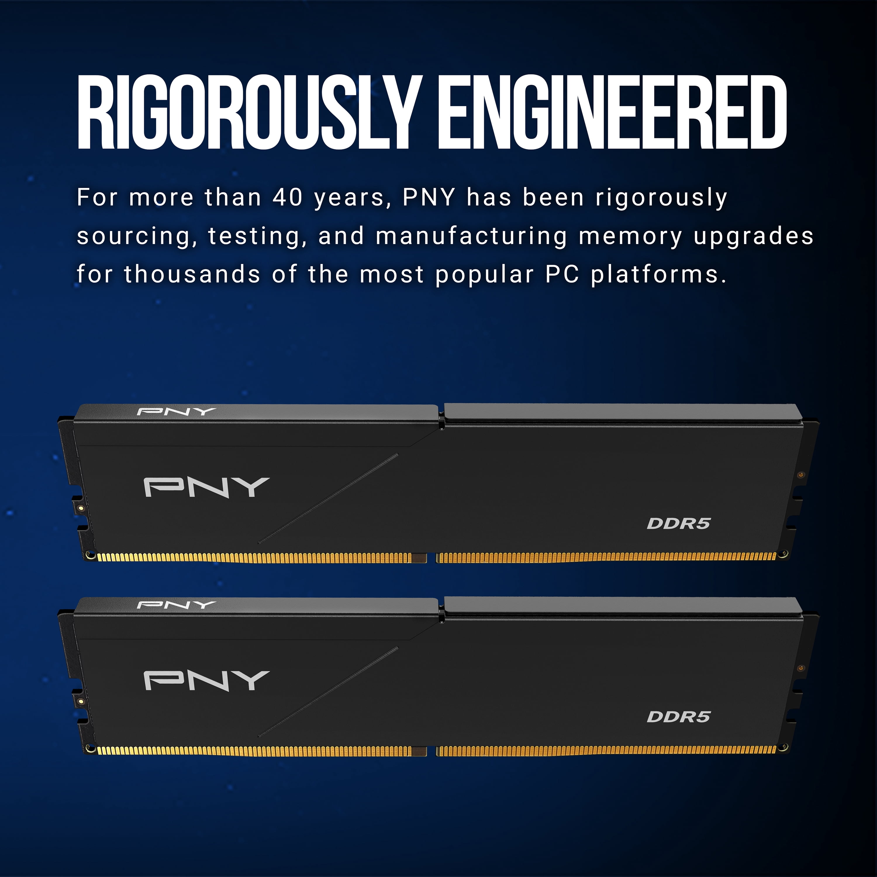 PNY Low Profile 32GB (2x16GB) DDR5 RAM 5600MHz (PC5-44800) - CL46, 1.1V - Desktop Memory Kit