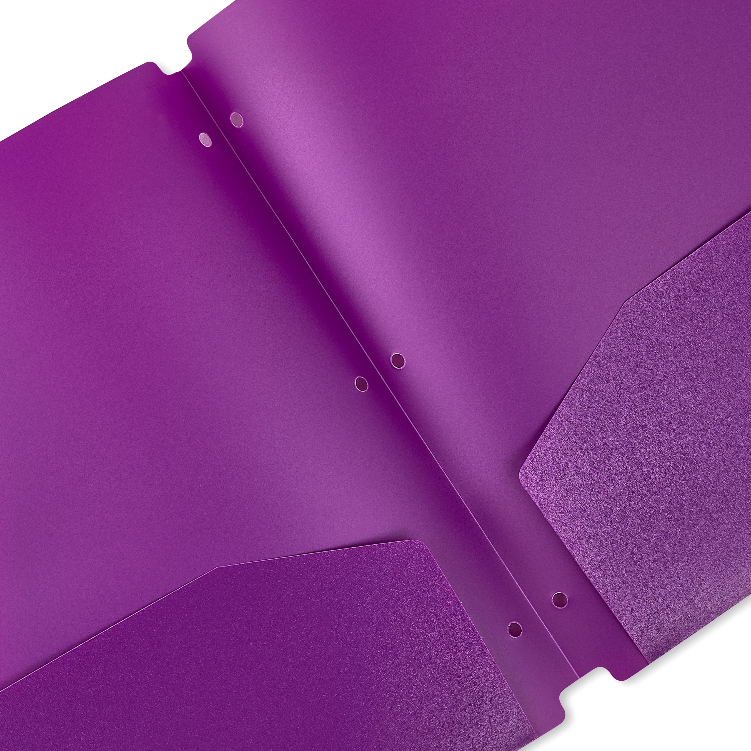 Pen+Gear 2-Pocket Poly Folders, 9.4" x 11.4", Assorted Colors, 10 Count