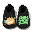 thumbnail image 4 of Dakaela Baby Booties Newborn Cozy Fleece Halloween House Slippers Winter Warm Infant Crib Sock Shoes First Walkers Black Size 3.5, 4 of 7