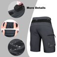 thumbnail image 3 of Pantalones cortos de bicicleta de montaña Ally 4D acolchados de secado rápido para hombre, 3 of 9