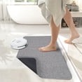 thumbnail image 4 of Bathroom Rug,Rubber Bath Mats for Bathroom,No Slip Bath Rugs,Machine Washable,Low Pile,Absorbent Gray,16" x 24", 4 of 6