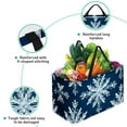 thumbnail image 3 of Snowflake Large Capacity Reusable Oxford Cloth Laundry Organizer: Foldable Laundry Basket, Bag, and Picnic Basket, 3 of 7