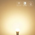 thumbnail image 4 of Lepro LED Light Bulbs 60 Watt Eqv Annual Save $6.12 per, Soft White 2700K, 9W 800 Lumens Non-Dimmable, A19 E26 Standard Medium Base, 10000 Hour Lifetime 3 Count, 4 of 14